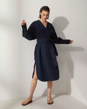 Платье-рубашка с поясом