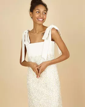 Платье с бантами XS