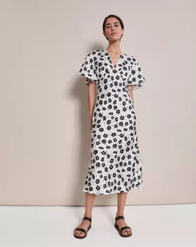 Платье с цветочным принтом