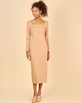 Платье с квадратным вырезом XXS