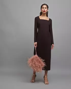 Платье с квадратным вырезом XXS