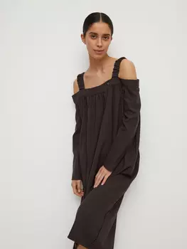 Платье с необработанными краями