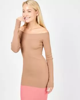 Платье с открытыми плечами S