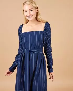 Платье в полоску XS