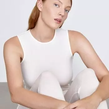 Топ из лиоцелла и шерсти