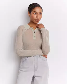 Поло из супертонкой шерсти