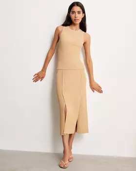 Рельефная юбка из хлопка