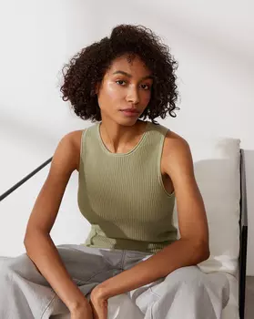 Рельефный топ из хлопка