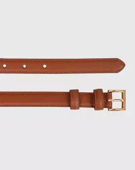 Ремень узкий с квадратной пряжкой L