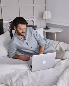 Рубашка изо льна свободная