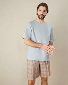 Рубашка льняная свободного кроя