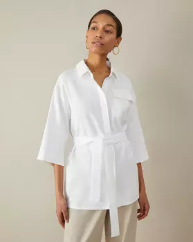 Рубашка с поясом S