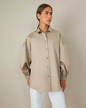 Рубашка с резинкой на манжетах M