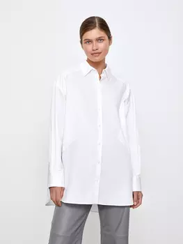 Рубашка с треугольными вставками