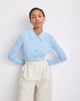 Рубашка в широкий рубчик