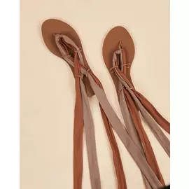 Сандалии плетеные с ремешками из текстиля 40