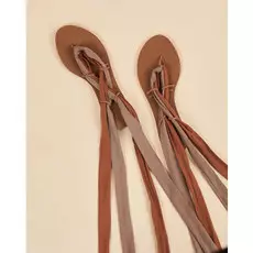 Сандалии плетеные с ремешками из текстиля 41