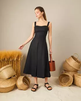 Платье из вискозы и шелка 12 STOREEZ