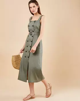 Сарафан миди в стиле сафари XS