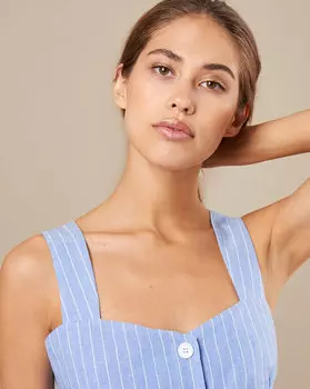 Сарафан на широких бретелях L