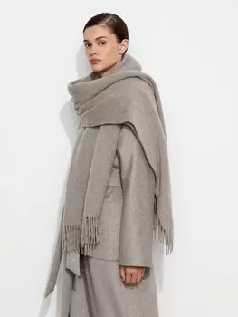 Шарф из кашемира с кистями