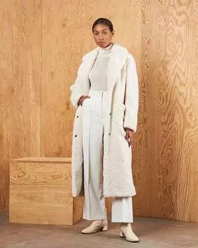 Шуба с поясом