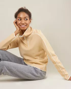 Свитер на молнии S