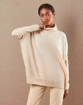 Свитер объемный тонкой вязки XS