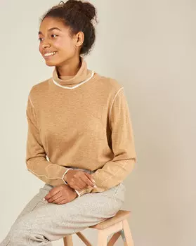 Свитер свободный с кантом M