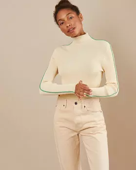 Свитер тонкий с кантом M