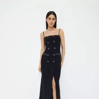 Платье-бюстье из твида