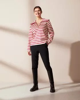 Толстовка с отложным воротником