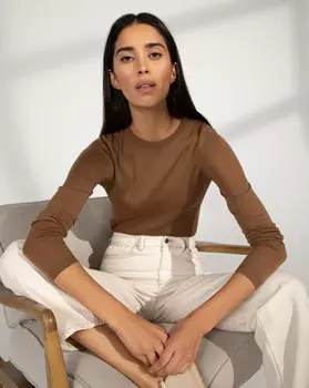 Джемпер тонкий из мериносовой шерсти