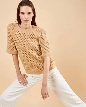 Топ ажурной вязки M