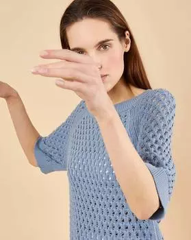 Топ ажурной вязки M