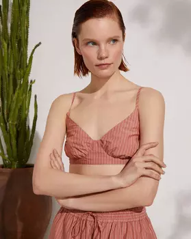 Топ-бра из органического хлопка