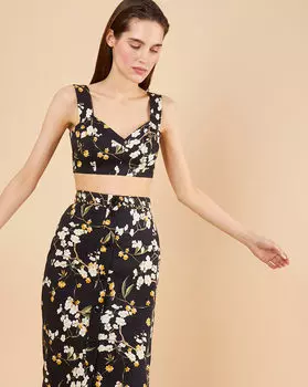 Топ-бра на молнии XS