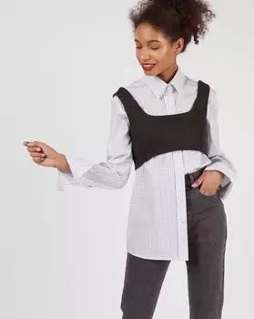 Топ бюстье на молнии M