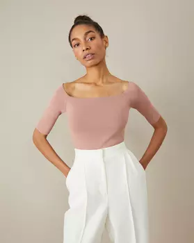 Топ с открытыми плечами XS