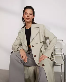 Тренч с поясом