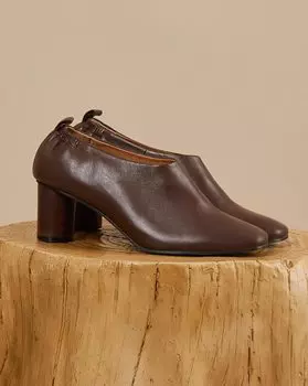 Туфли-мюли закрытые на каблуке 35