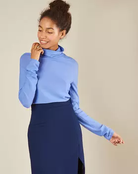 Водолазка изнаночной вязки L