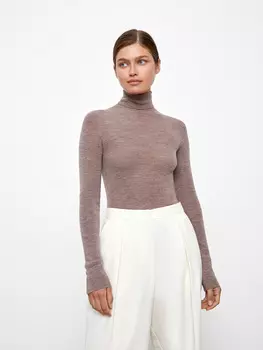 Водолазка тонкая из мериносовой шерсти