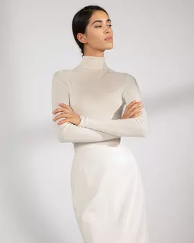 Водолазка тонкая из мериносовой шерсти