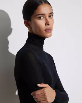 Водолазка тонкая из мериносовой шерсти