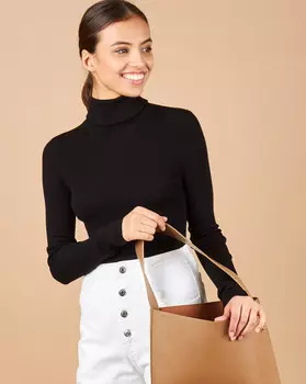 Водолазка тонкой вязки One size