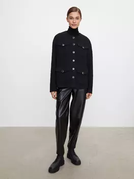 Жакет из твида с карманами