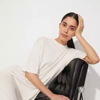 Платье из шелка и хлопка