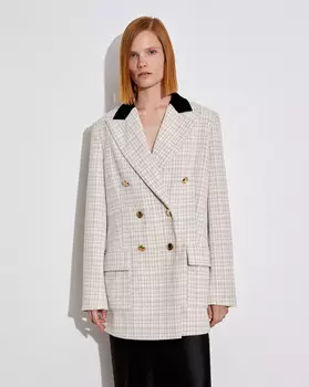 Жакет с накладными карманами