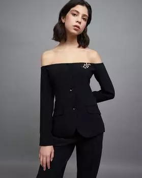 Жакет с открытыми плечами